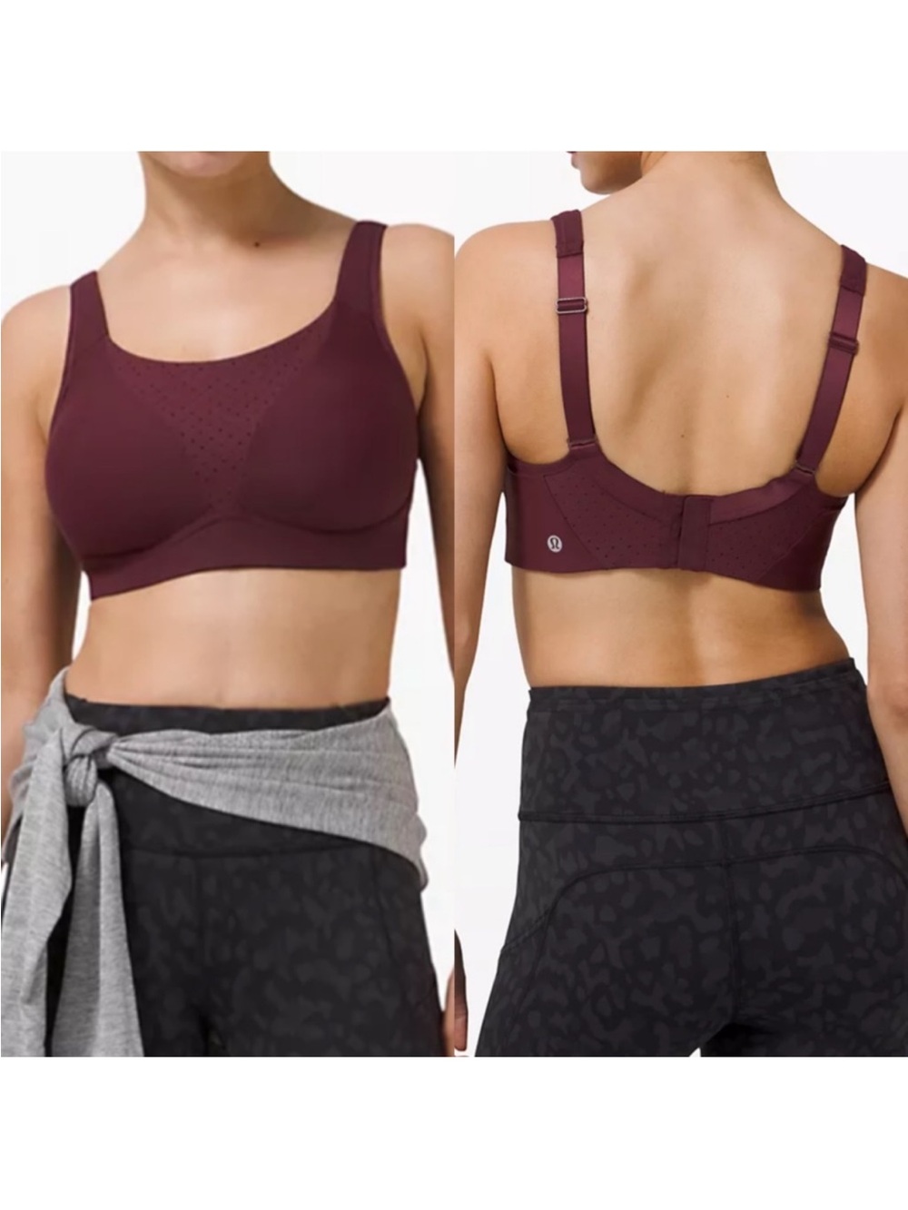 Lululemon Run Times Bra Cassis Deep Purple E34 Like New